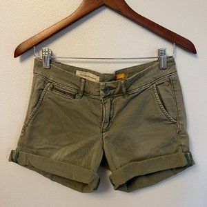 Anthropologie Pilcro Chino Shorts - Green
